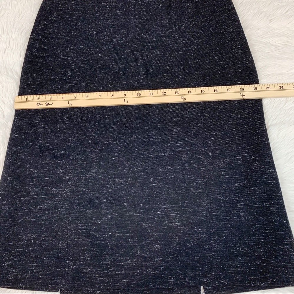 Luciano Barbera wool blend knee length Skirt front slit‎ - Picture 5 of 12